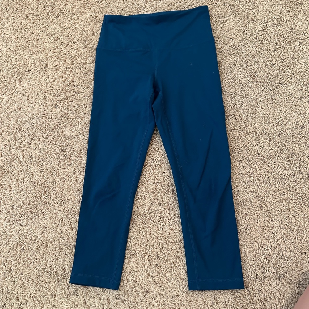 Zella Studio Lite Cropped Blue Leggings